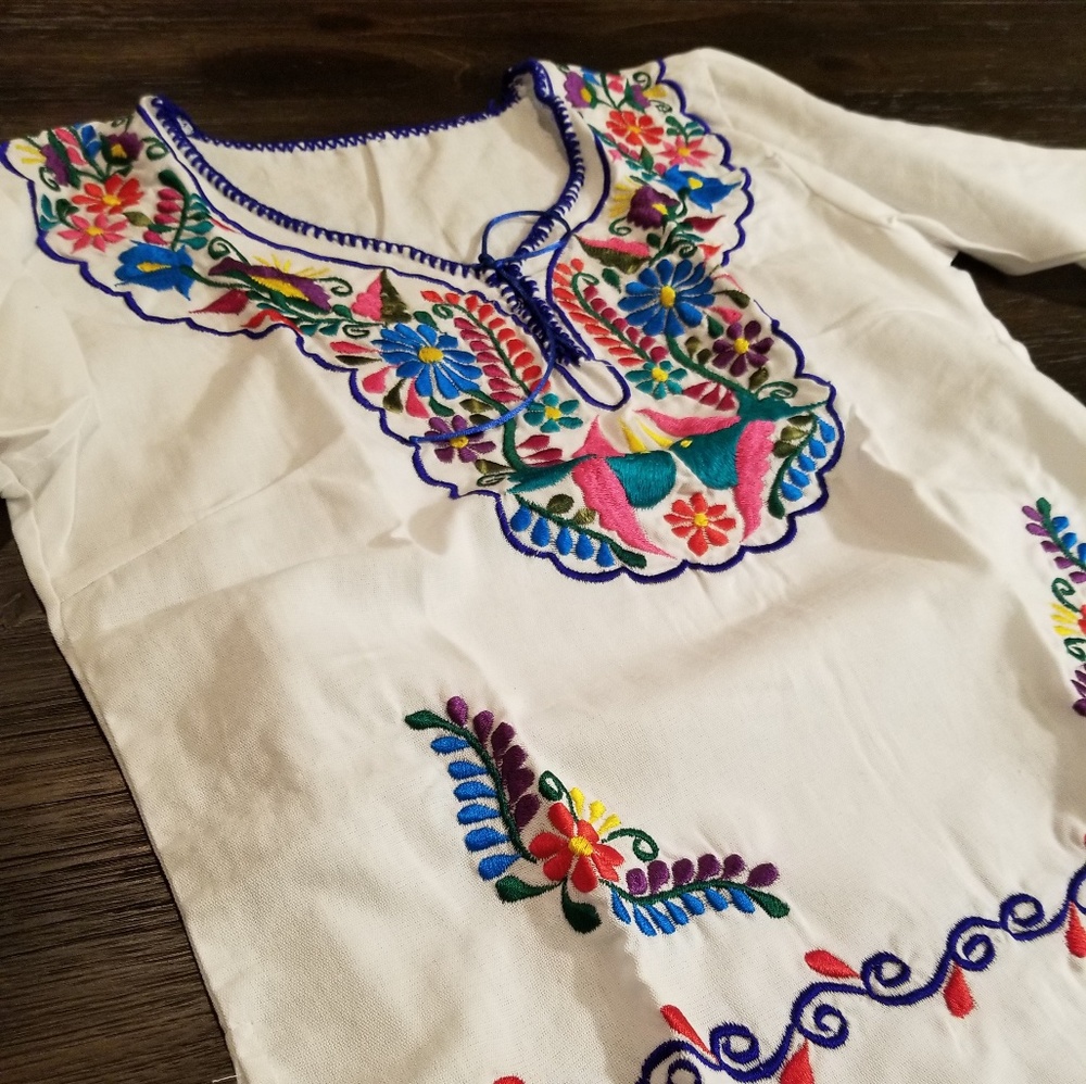 Women Peasant Mexican Embroidered